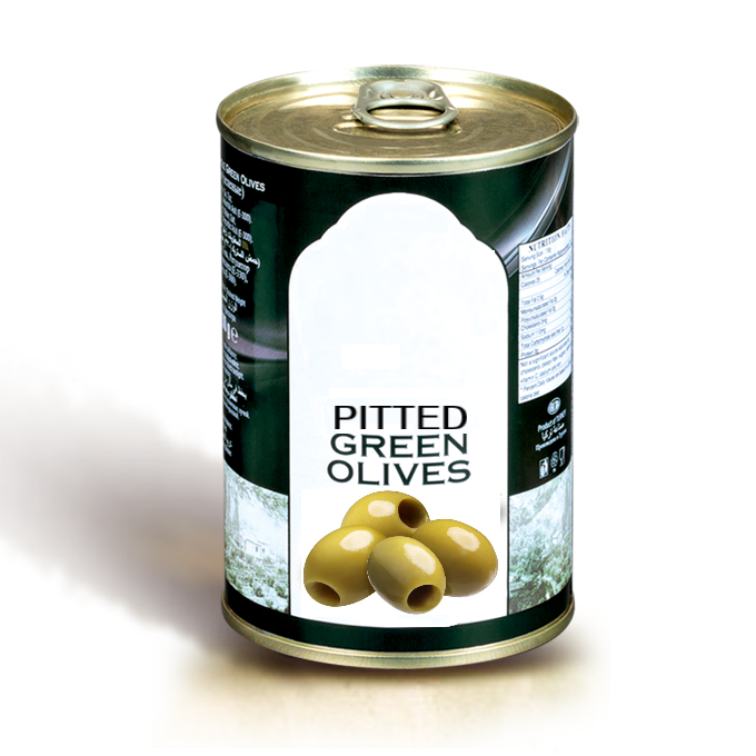 06- TIN Pitted Green Olives