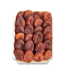 13- WOOD TRAY Sun Dried Apricots